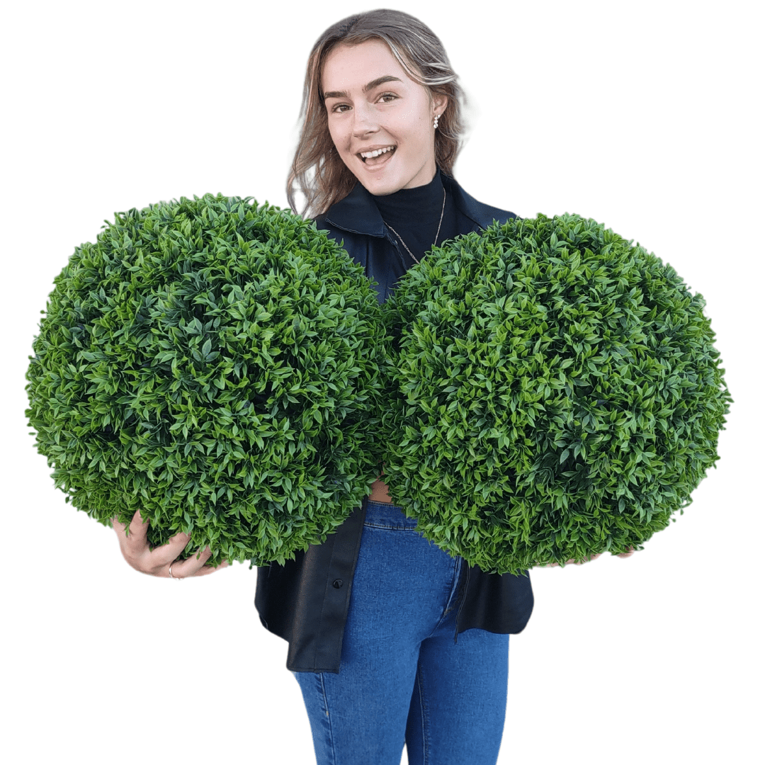 365 Curb Appeal Topiary ball 16" size large - Set of 2 Large Better Than A Boxwood Topiary Balls