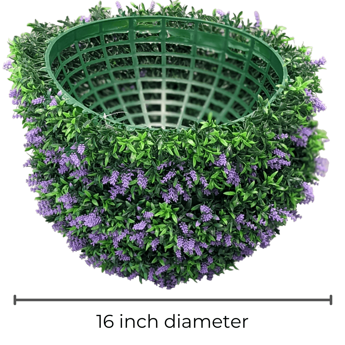 365 Curb Appeal Topiary ball 16" Size Large - Set of 2 Large Lavender Topiary Balls