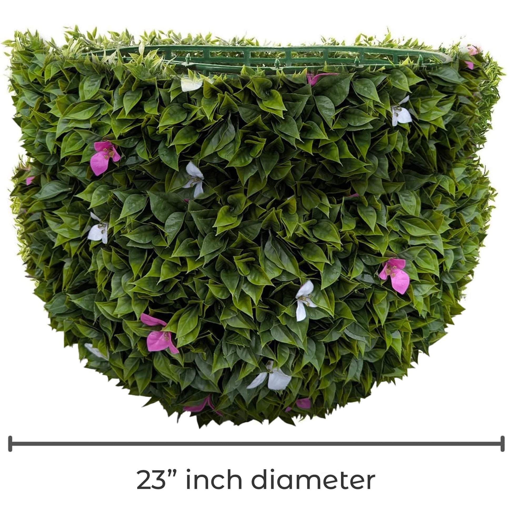 365 Curb Appeal Topiary ball 23" XL Purple and White flower topiary ball