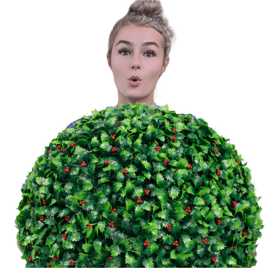 365 Curb Appeal Topiary ball XL 21" Holly Sphere