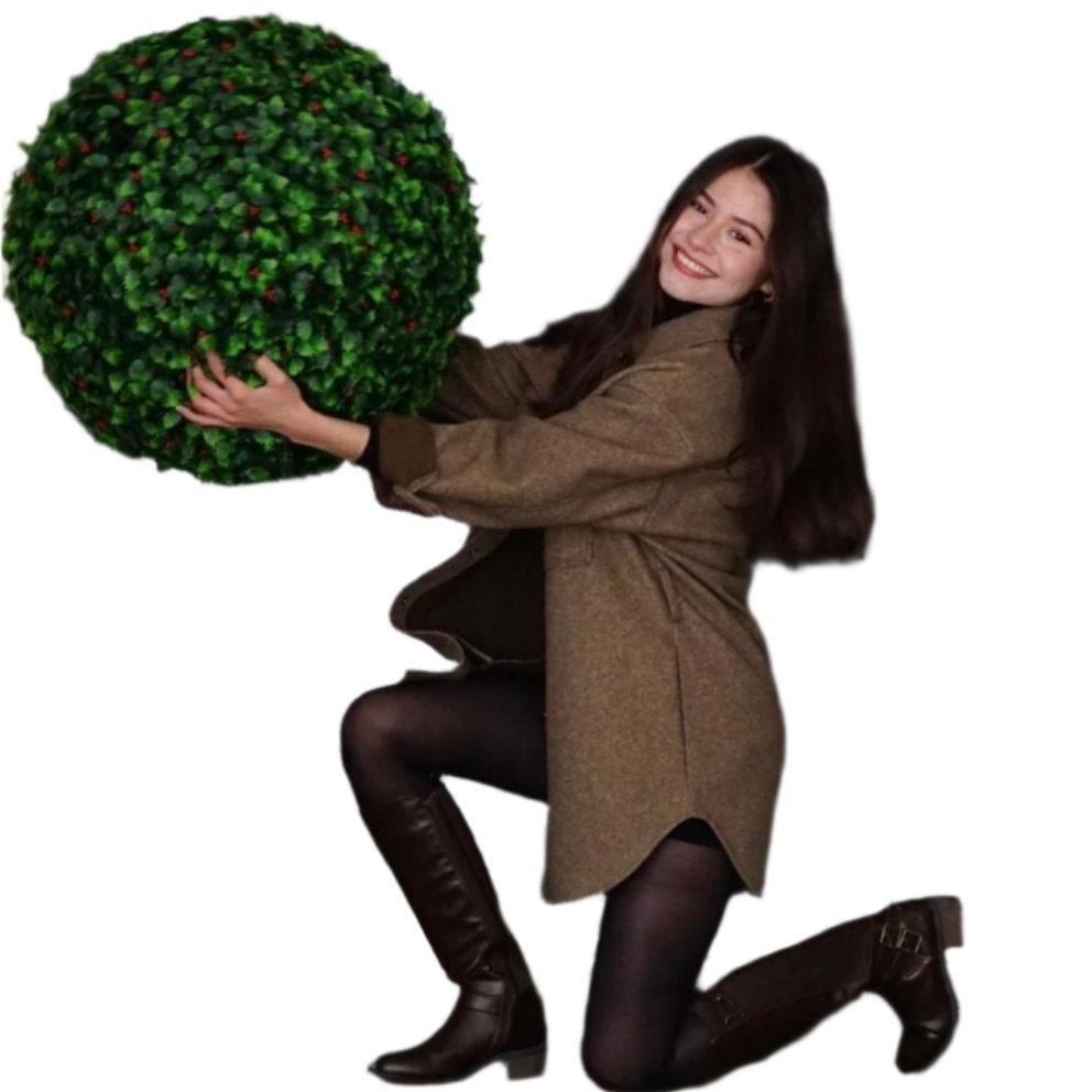 365 Curb Appeal Topiary ball XL 21" Holly Sphere